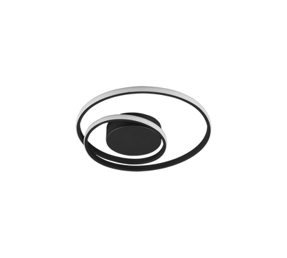 Zibal LED ceiling lamp matt black — R62911132