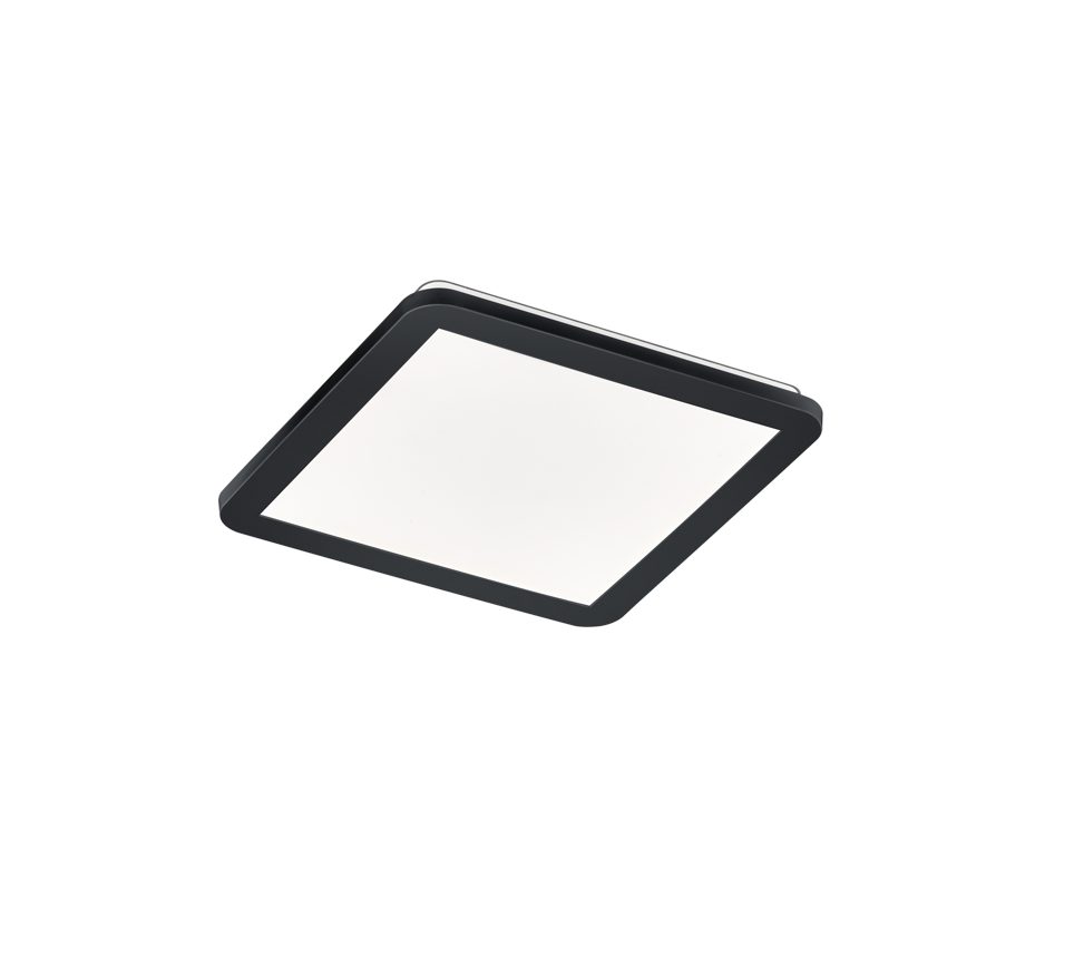 Camillus LED ceiling lamp 30x30 cm matt black — R62931832