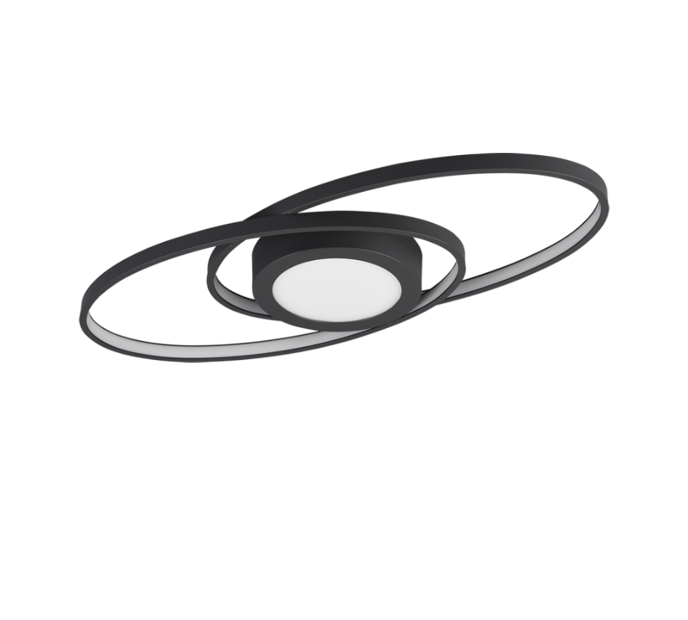 Galaxy LED ceiling lamp matt black — R62991142