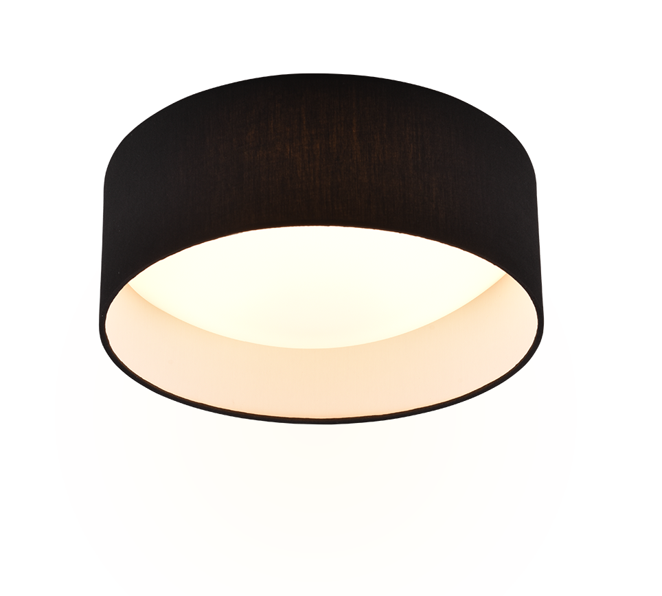 Locarno LED ceiling lamp 28 cm black — R64191102