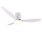 Göteborg LED ceiling fan matt white — R64202131