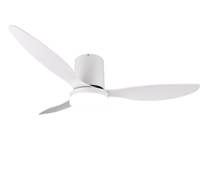 Göteborg LED ceiling fan matt white — R64202131