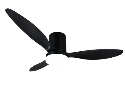 Göteborg LED ceiling fan matt black — R64202132