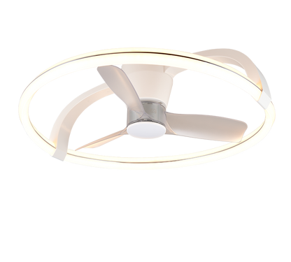Stockholm LED ceiling fan matt white — R64262131