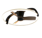 Stockholm LED ceiling fan matt black — R64262132