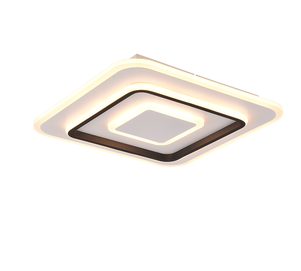 Jora LED ceiling lamp 40x40 cm matt white — R64293131