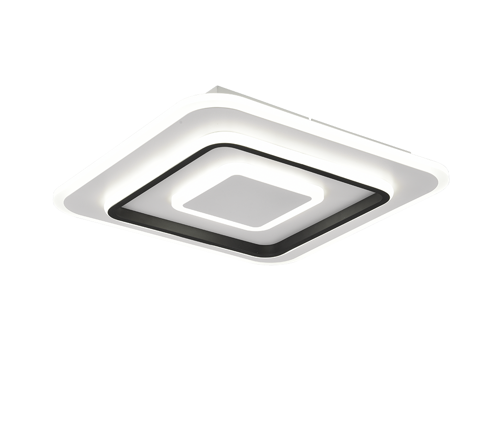 Jora LED ceiling lamp 40x40 cm matt white — R64293131
