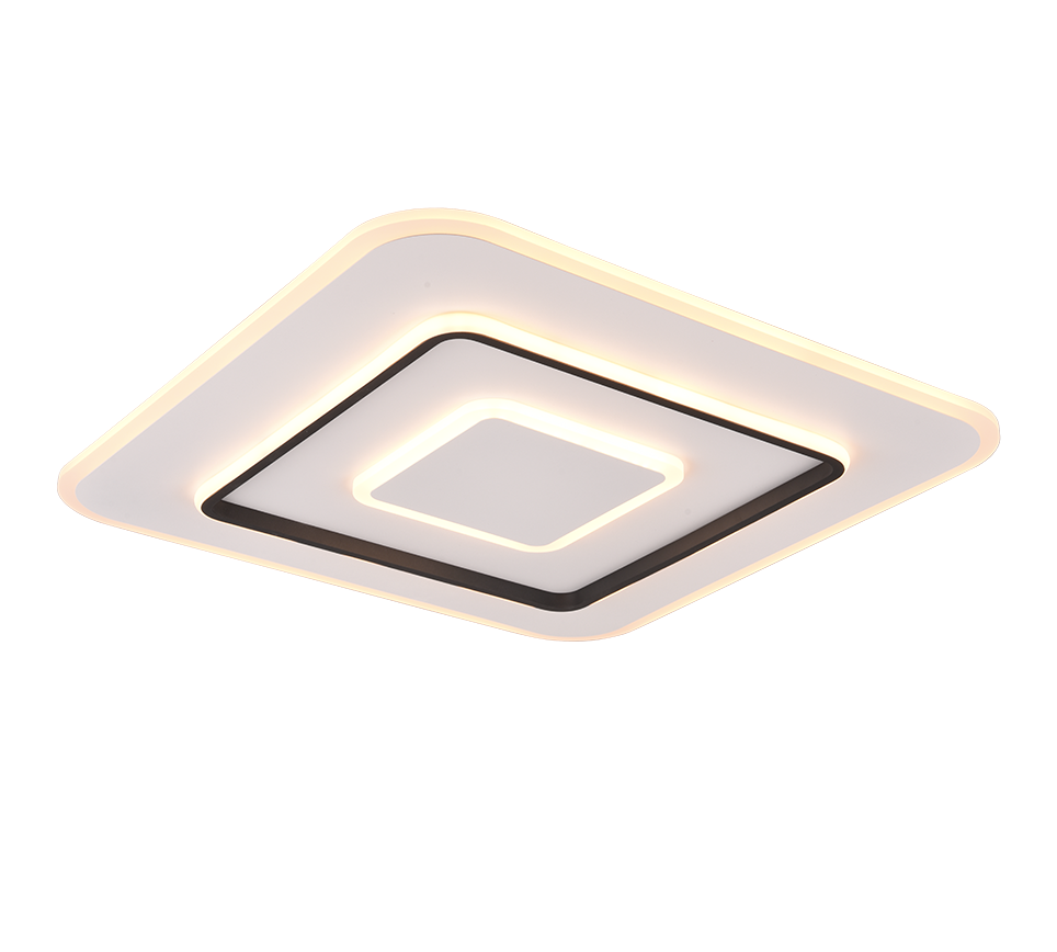 Jora LED ceiling lamp 60x60 cm matt white — R64293931