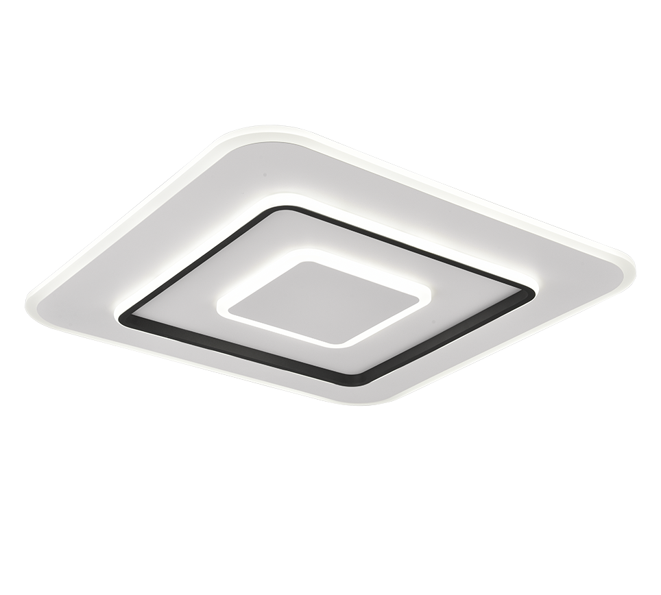 Jora LED ceiling lamp 60x60 cm matt white — R64293931