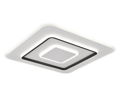 Jora LED ceiling lamp 60x60 cm matt white — R64293931