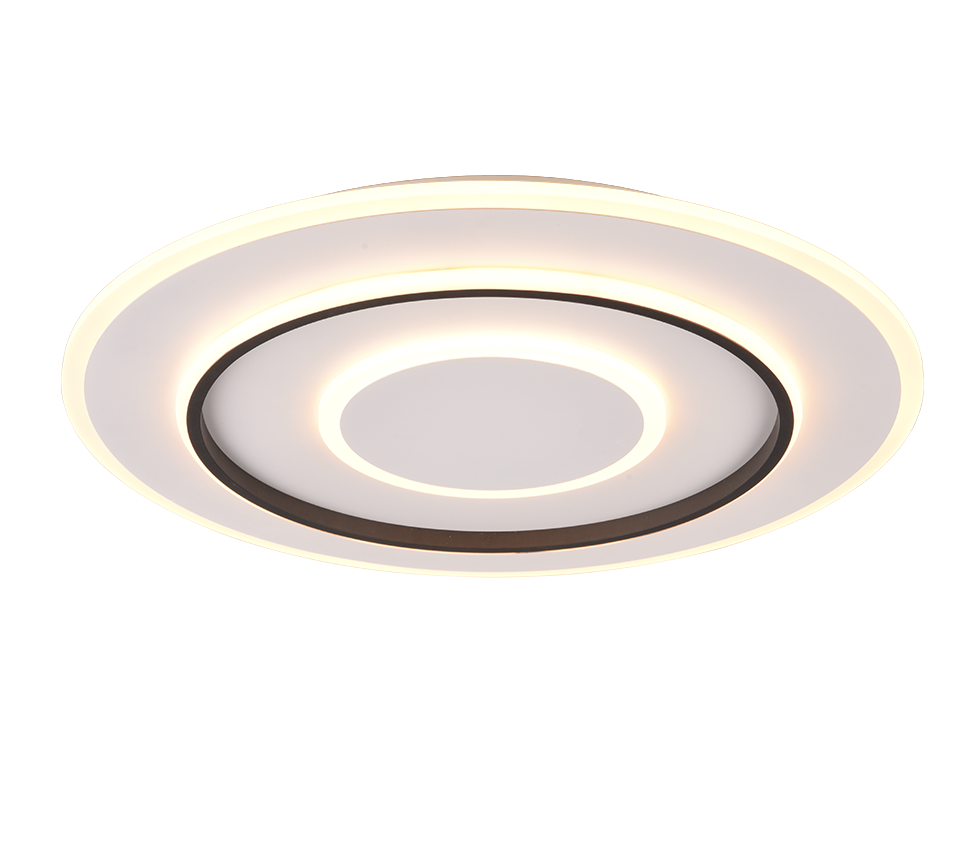 Jora LED ceiling lamp 60 cm matt white — R64303931