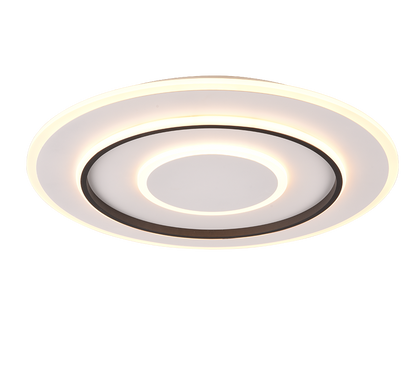 Jora LED ceiling lamp 60 cm matt white — R64303931