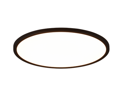Aureo LED ceiling lamp 40 cm matt black RGB — R64371932