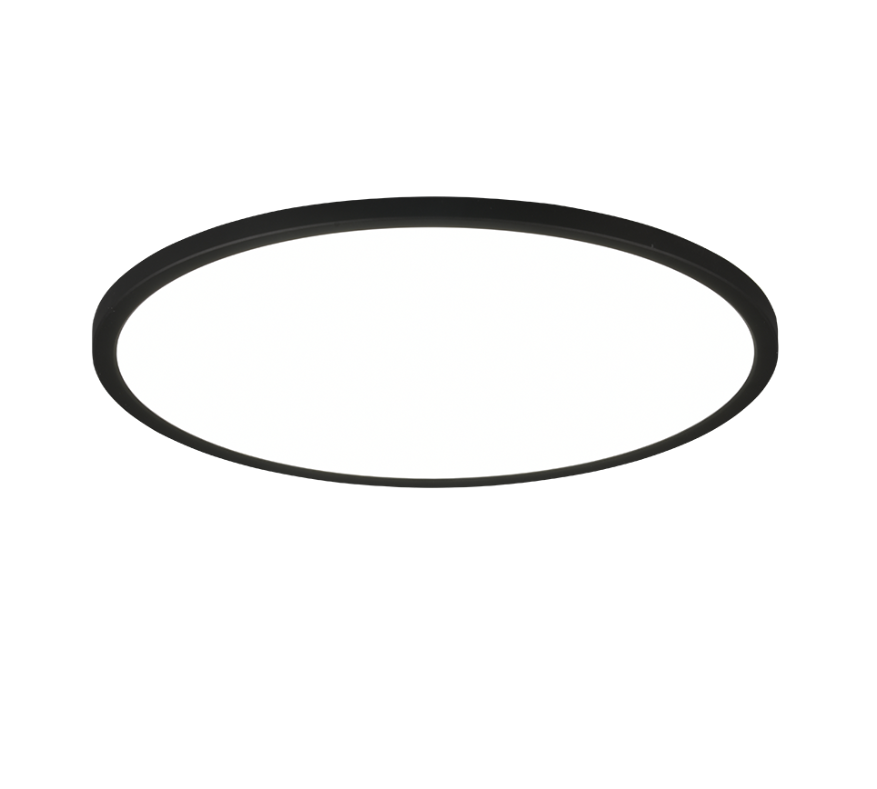 Aureo LED ceiling lamp 40 cm matt black RGB — R64371932