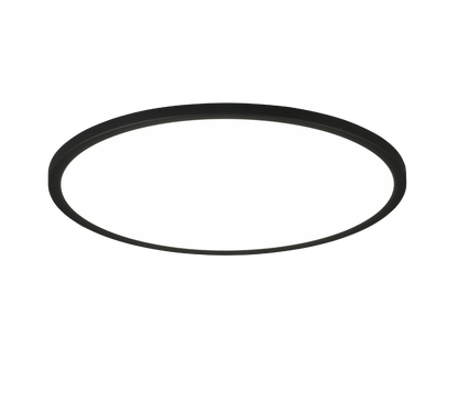 Aureo LED ceiling lamp 40 cm matt black RGB — R64371932