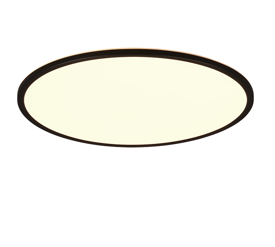 Scott LED ceiling lamp 50 cm matt black — R64381032