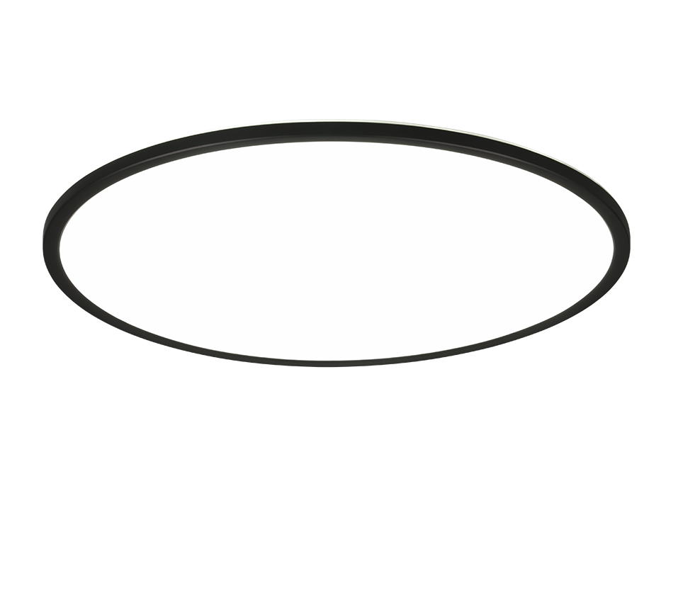 Scott LED ceiling lamp 50 cm matt black — R64381032
