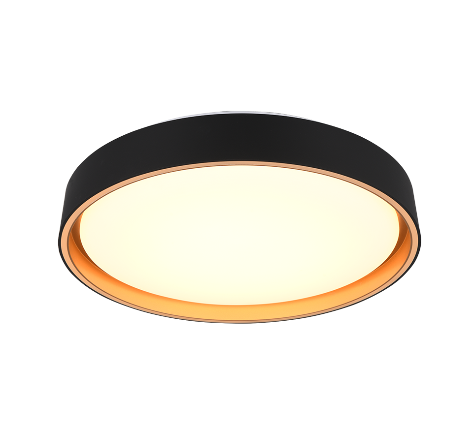 Felis LED ceiling lamp 40 cm black/gold — R64391080