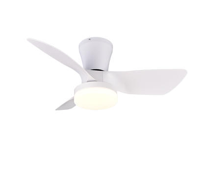 Randers LED ceiling fan matt white — R64412131