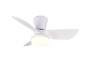 Randers LED ceiling fan matt white — R64412131