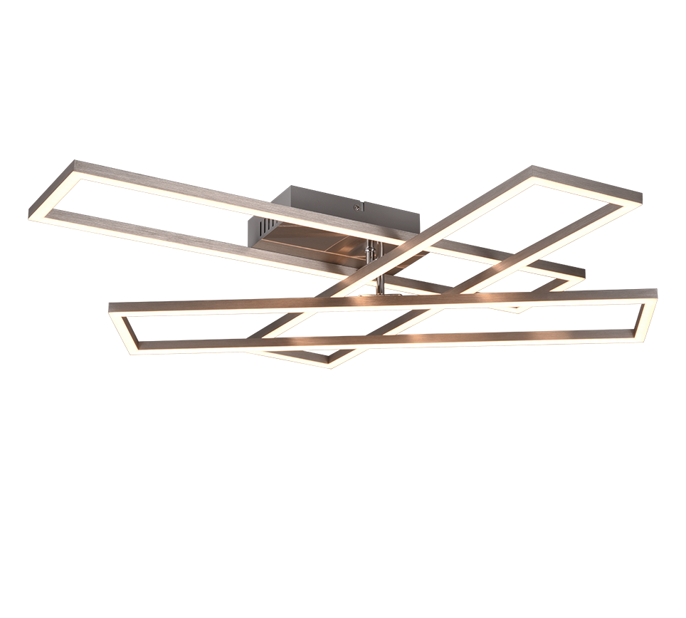 Corso LED ceiling lamp brushed steel — R64423107