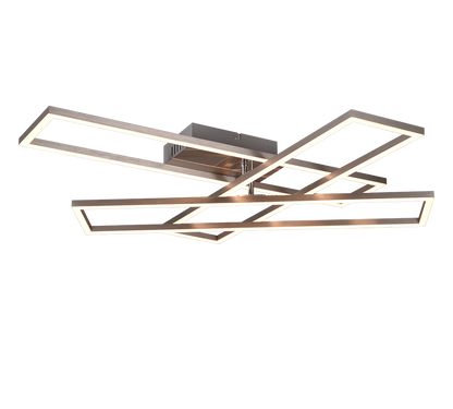 Corso LED ceiling lamp brushed steel — R64423107