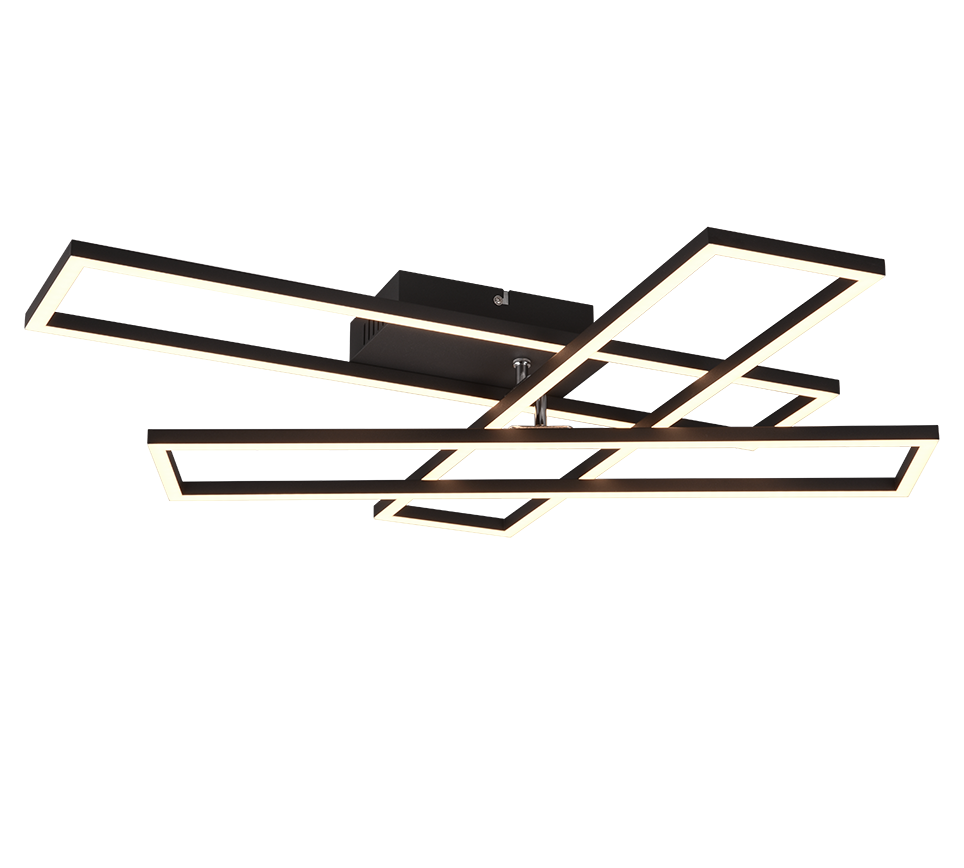 Corso LED ceiling lamp matt black — R64423132
