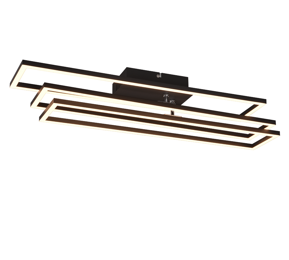 Corso LED ceiling lamp matt black — R64423132