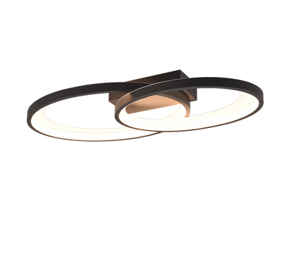 Malaga LED ceiling lamp matt black — R64482134