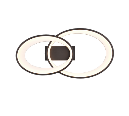 Malaga LED ceiling lamp matt black — R64482134