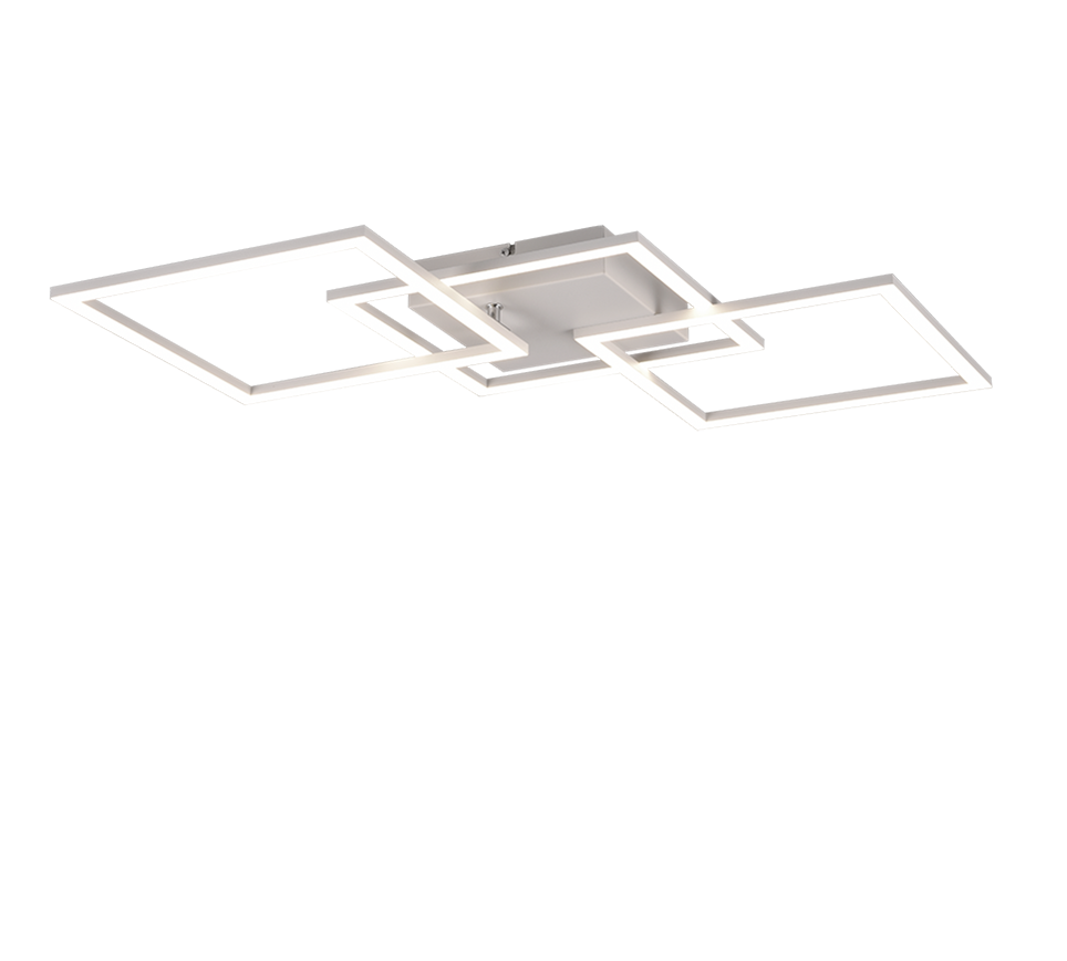 Trail LED ceiling lamp 3-pc matt white — R64493131