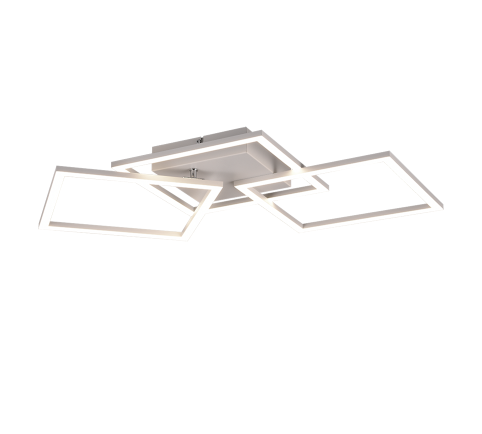 Trail LED ceiling lamp 3-pc matt white — R64493131