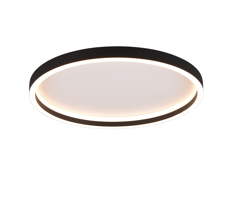 Rotonda LED ceiling lamp round matt black — R64502132