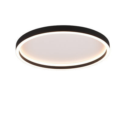 Rotonda LED ceiling lamp round matt black — R64502132