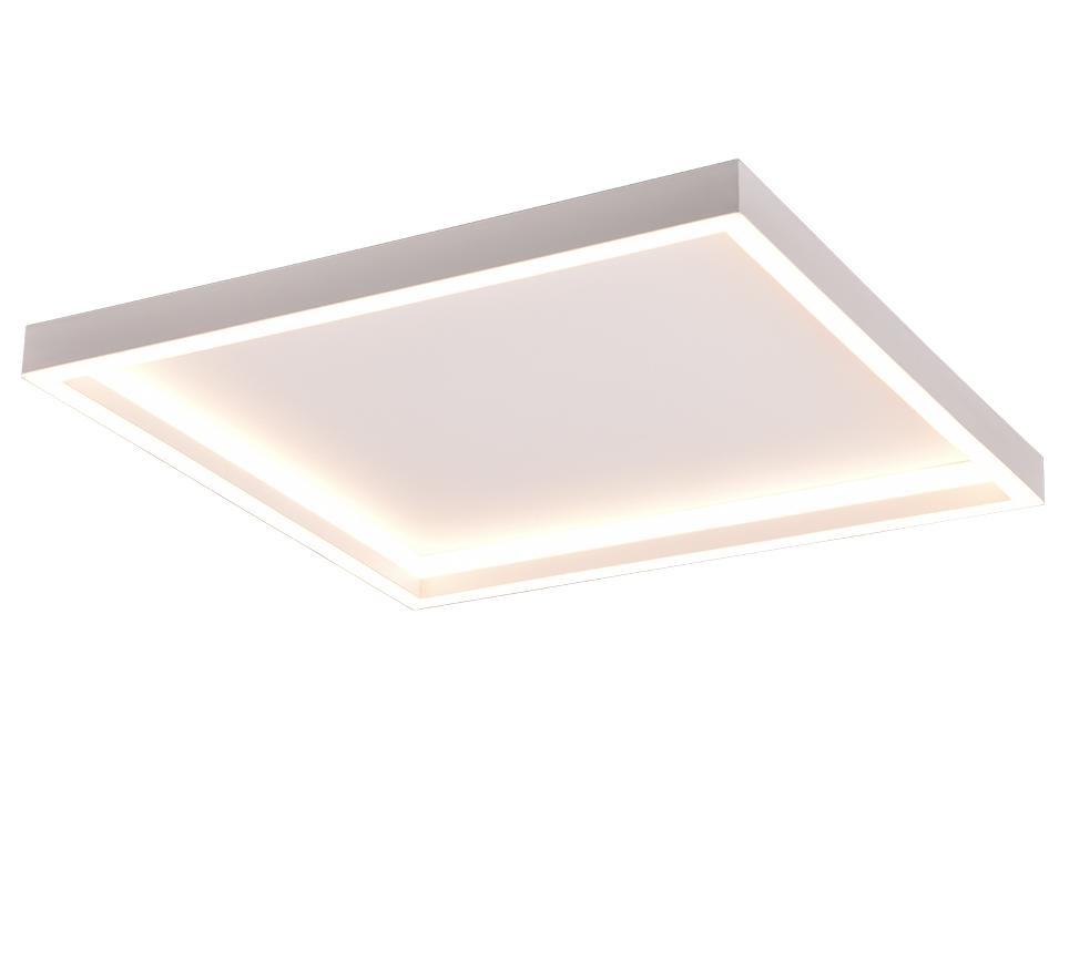 Rotonda LED ceiling lamp square matt white — R64502931