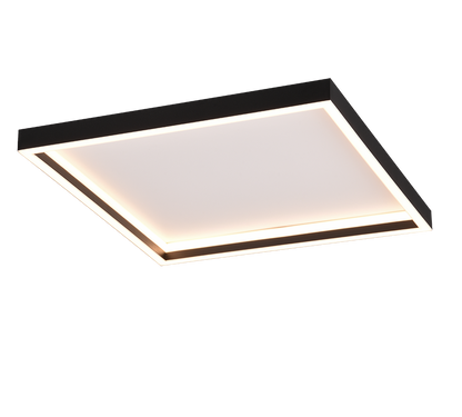 Rotonda LED ceiling lamp square matt black — R64502932