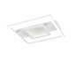 Wheeler LED ceiling lamp square matt white 4000K — R64801931