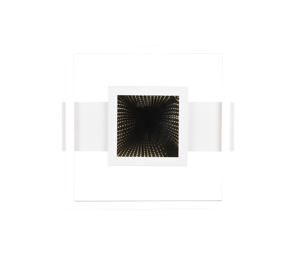 Wheeler LED ceiling lamp square matt white 4000K — R64801931