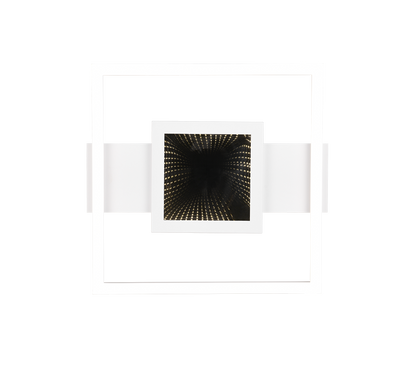 Wheeler LED ceiling lamp square matt white 4000K — R64801931