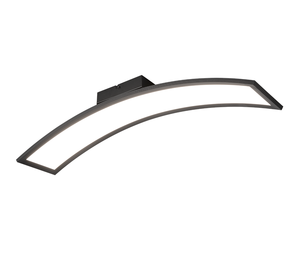 Sigma LED ceiling lamp matt black — R64861132