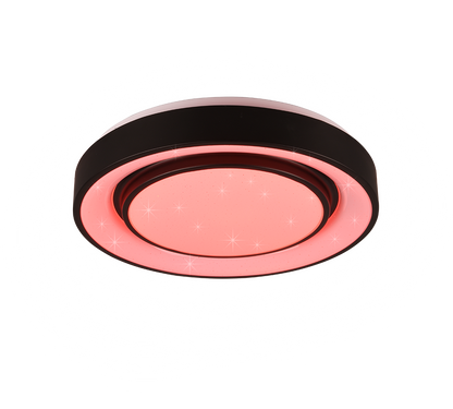 WiZ Mona LED ceiling lamp matt black starlight RGBW — R65041032