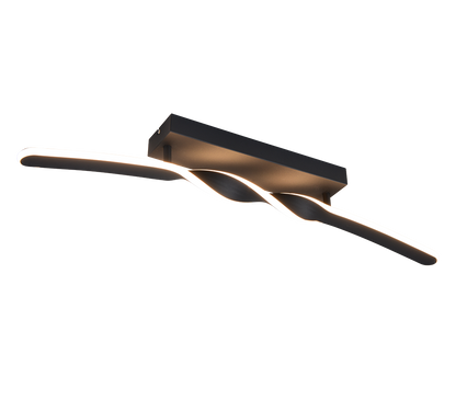 Ginko LED ceiling lamp matt black — R65791132