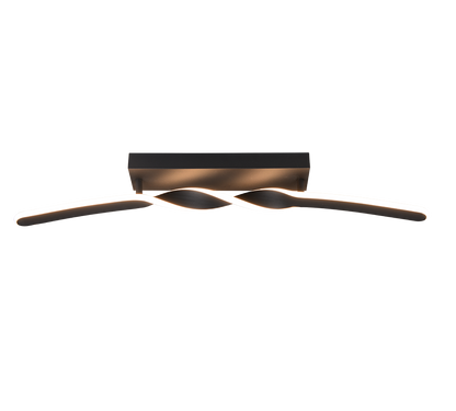 Ginko LED ceiling lamp matt black — R65791132