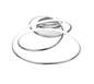 Bologna LED ceiling lamp chrome 4000K — R67051106