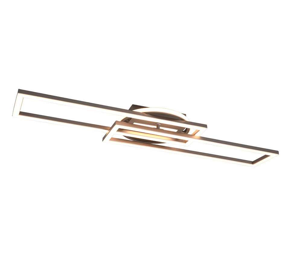 Twister LED ceiling lamp brushed steel — R67183107