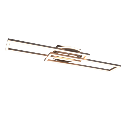 Twister LED ceiling lamp brushed steel — R67183107