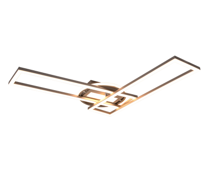 Twister LED ceiling lamp brushed steel — R67183107
