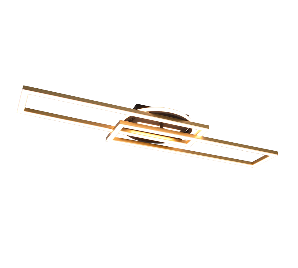 Twister LED ceiling lamp matt brass/matt black — R67183108