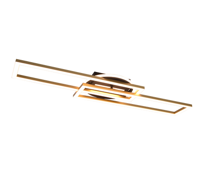 Twister LED ceiling lamp matt brass/matt black — R67183108