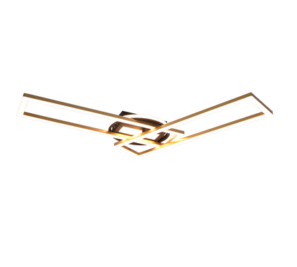 Twister LED ceiling lamp matt brass/matt black — R67183108